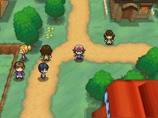 The 4 dancing children are NPCs with a specific movement pattern